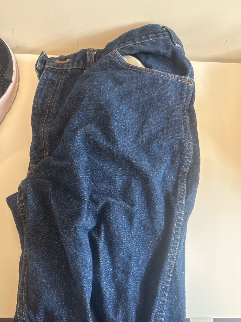 Classic High-Rise Men’s Jeans in Dark Blue